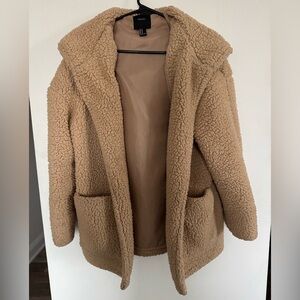 Forever 21 teddy sherpa coat size M